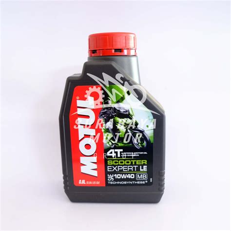 Jual Oli MOTUL SCOOTER EXPERT LE 0 8L HIJAU 10W40 Atau 10W30 0 8L 800ml