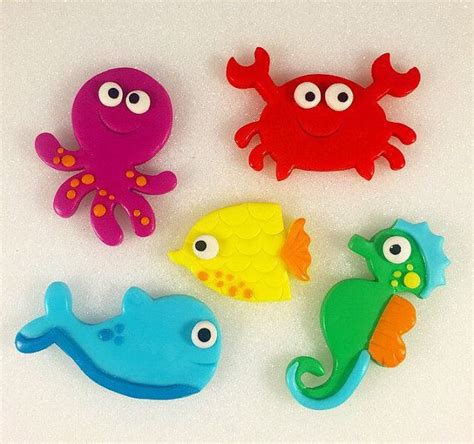 Fondant Sea Animals Fondant Sea Creatures Sea Animals Cupcakes Sea