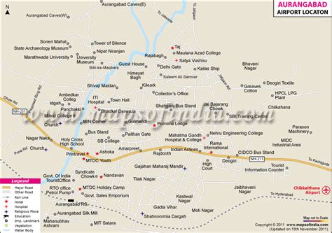 Aurangabad Airport Map Airport Map Of Aurangabad