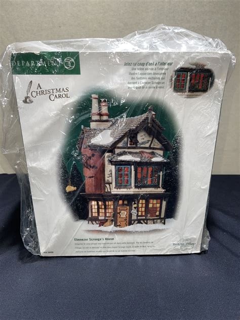 Dept 56 Dickens Village 2001 Ebenezer Scrooge S House 58490 Ebay