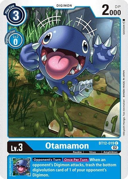 Otamamon Bt Across Time Digimon Cardtrader