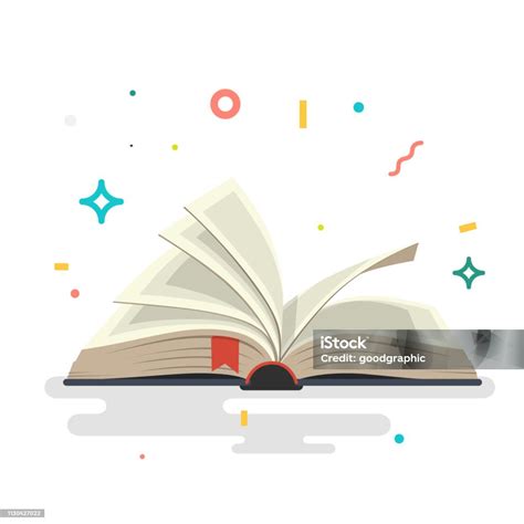 Buku Terbuka Tertutup Dengan Halaman Ilustrasi Stok Unduh Gambar