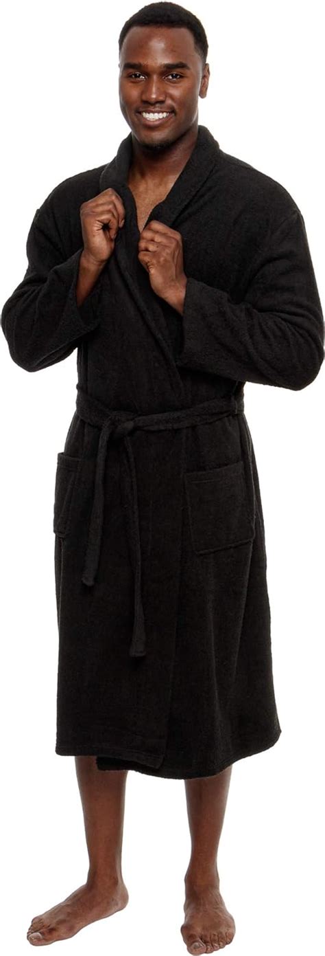 Ross Michaels Mens Lightweight Cotton Terry Robe Luxury Bathrobe W