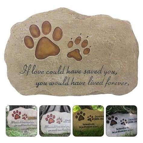 Custom Engraved Memorial Pet Tombstone /Plaque – Petomise NZ