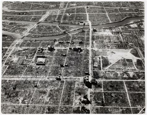 Aerial View Of Hiroshima After The Atomic Bomb Blast International