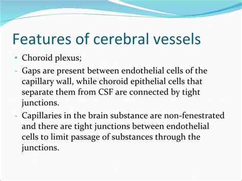 Cerebral Circulation Csf Formation Ppt