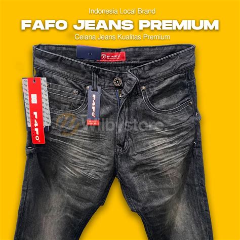 Jual Celana Panjang Pria Original Fafo Jeans Premium Jeans Pria Cowok