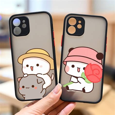 เคสโทรศัพท์มือถือแบบนิ่ม กันกระแทก ลายการ์ตูนแพนด้า Bubu Dudu น่ารัก