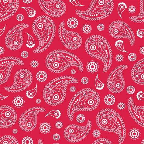 seamless pattern  paisley ornaments  bandana kerchief scarf