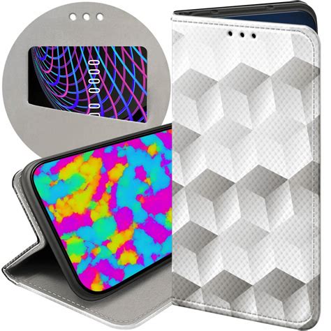 ETUI Z KLAPKĄ DO SAMSUNG GALAXY A33 5G WZORY 3D GEOMETRYCZNE ILUZJA