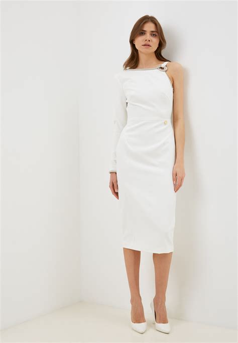 Платье Rich Naked Muccia midi dress цвет белый MP002XW0BA07 купить в интернет магазине Lamoda