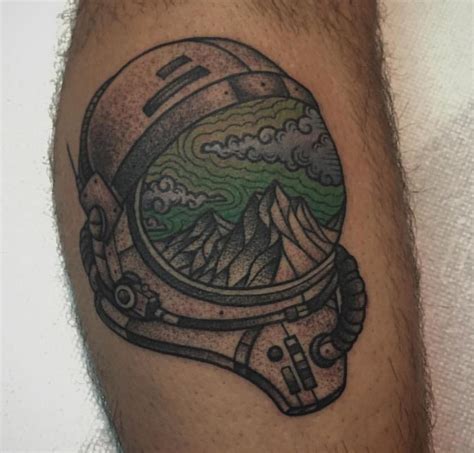 Space Helmet Tattoo