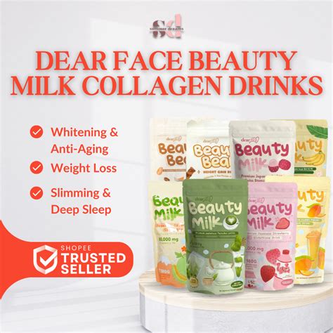 Dear Face Beauty Milk Collagen Drink Fda Approved Sachets G