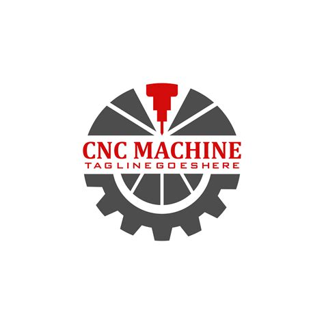 Cnc Milling Machine Logo Parts Metal Tools Industrial Machinery