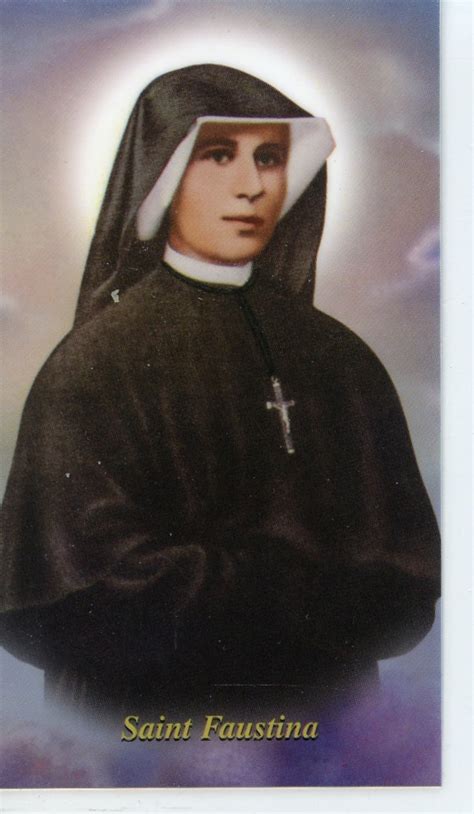 St Faustina 1 Holy Card Prayer Card Pack Of 25 Etsy