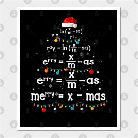 Math Teacher At Christmas Math Merry Xmas Tree Celebration By