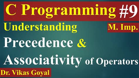 9 Precedence And Associativity Of Operators In C Language With Notes