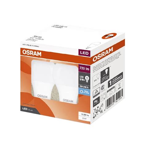 Foco Led Osram Kitx2 A60 9w Lblanca