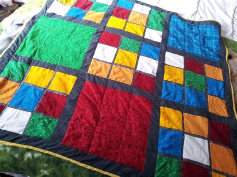 Melting Rubiks Cube Quilt Pattern