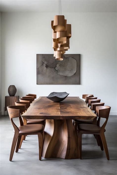 Pin By Cindi On Dining In Wooden Dining Table Modern Organic Dining