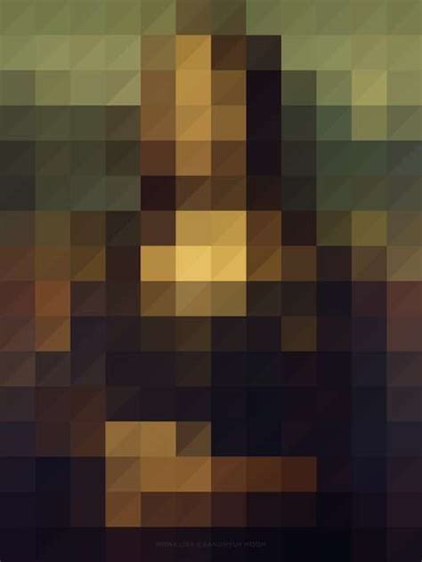 Famed Pixelated Paintings Classic Paintings Pix Art Creative Posters