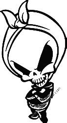 Skull Vinyl Decal Sticker Skull And Crossbones Decals Skull