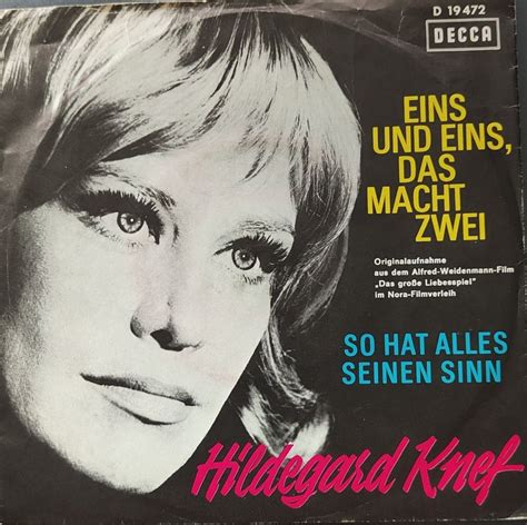 Vinyl Single Hildegard Knef Eins Und Eins Das Macht Zwei Kaufen