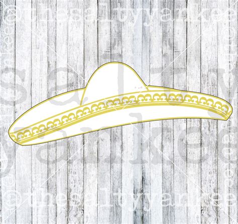 Charro Hat Clipart Svg Layered File Download Etsy