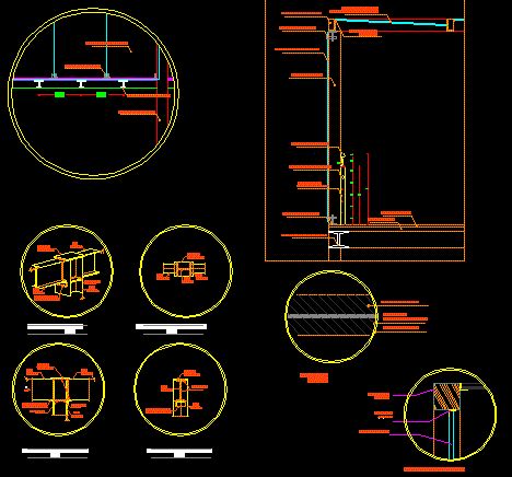 Planos De Mampara En DWG AUTOCAD Divisorios Y Mamparas Aberturas En