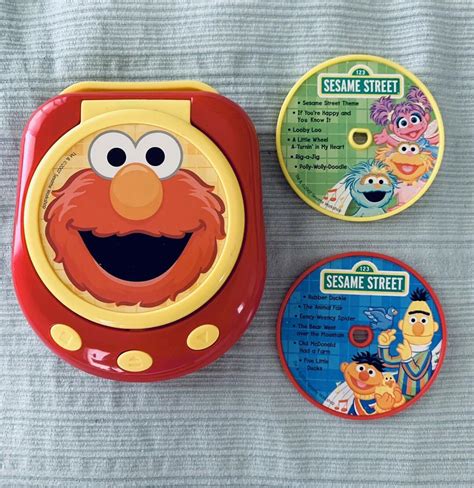 Elmo Sesame Street Workshop Music Cd Player 2 Cds All Working Tested