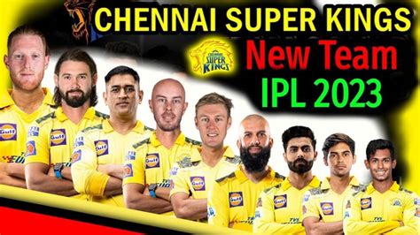 Csk Team 2023 Players List With Price Squad Retained Players Free Cost Into Job Portal