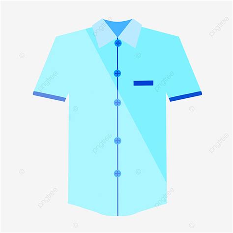 Button Shirt Clipart Transparent PNG Hd, Button Blue Shirt, 46% OFF