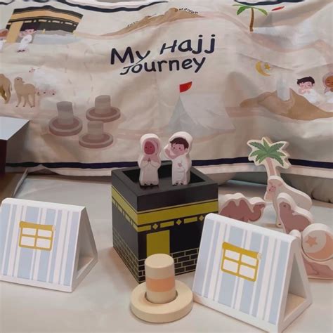 Hajj Rites Blocks And Playmat Wooden Islamic Kids Toys Lala Mo