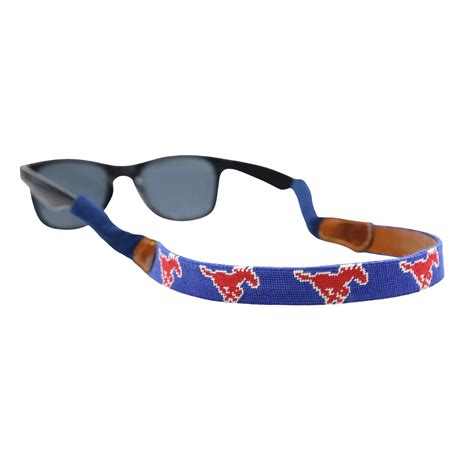 Smu Needlepoint Sunglass Strap Spinout