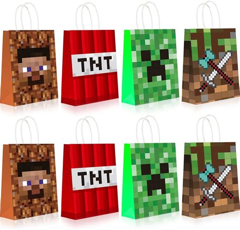 Minecraft Birthday Party Supplies Pc Minecraft Party Favor Bags