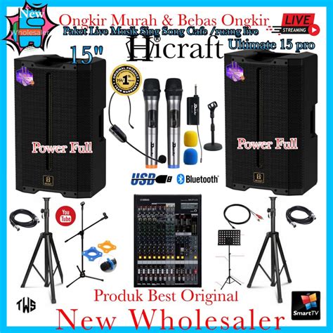 Jual Paket Set Premium Outdoor Sound 15inch Hicraft Ultimate 15 Pro