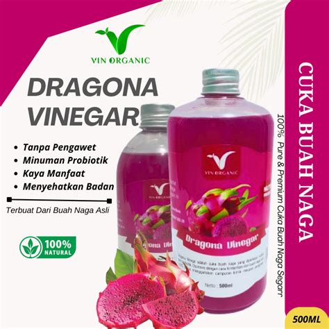 Jual Vin Cuka Buah Naga Dragona Vinegar Minuman Probiotik Kesehatan