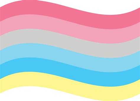 Genderflux Pride Flag In Shape Lgbtq Flag In Shape 35038390 Vector