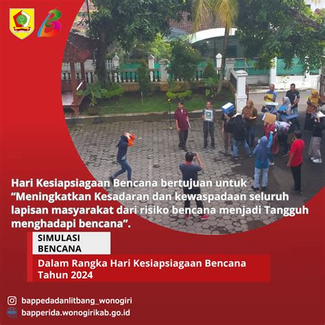 Simulasi Bencana Dalam Rangka Hari Kesiapsiagaan Bencana