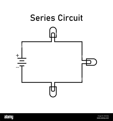 Series electrical circuit. Series diagram of a circuit Stock Vector ...