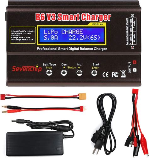 B6 V3 Lipo Battery Charger 80w 6a Rc Battery Balance Discharger For Lipo Li Ion Life