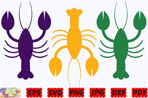 Crawfish SVG Mardi Gras Crawfish SVG Graphic By