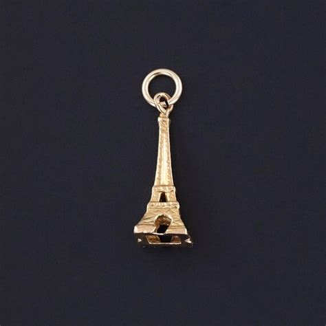 Vintage Eiffel Tower Charm Of K Gold Gem