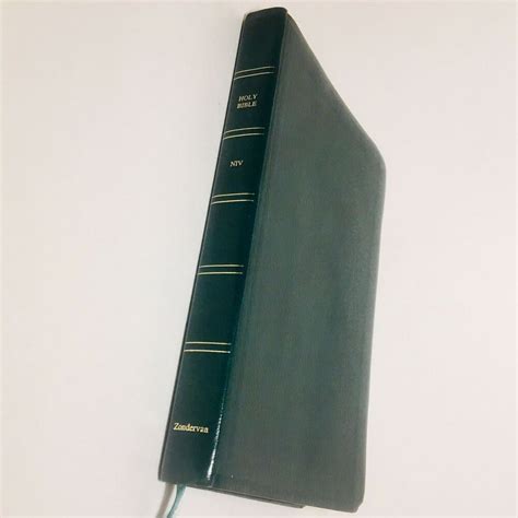 Green 1984 Zondervan Niv Thinline Holy Bible Bonded Leather Belgium