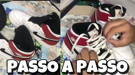 COMO COLOCAR O CADARÇO NO AIR JORDAN 1 YouTube