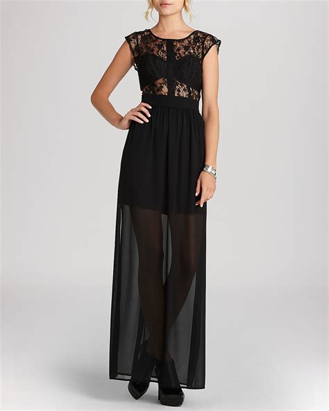 Bcbgeneration Maxi Dress Sheer Lace Bloomingdales