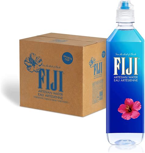 Fiji Water Sports Cap 12 X 700 Ml Still Bottled Water Drinks