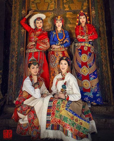 #lhasa #tibet #tibetan #women #fabulous #realbeauty #traditional #dress #design #bright #color ...