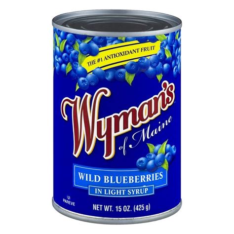 Wyman S Of Maine Wild Blueberries In Light Syrup 15 Oz Delivery Or Pickup Near Me Instacart