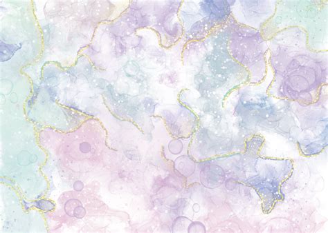 Marble With Gold Foil Effect Pastel Color Background Alcohol